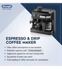 DeLonghi 1700W BCO 320 Combi Pump Espresso & Drip Coffee Maker (Black)