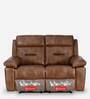 Delp Leatherette Motorized 2 Seater Recliner in Choco Brown Colour
