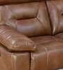 Delp Leatherette Motorized 3 Seater Recliner in Choco Brown Colour