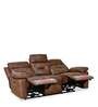 Delp Leatherette Motorized 3 Seater Recliner in Choco Brown Colour