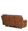 Delp Leatherette Motorized 3 Seater Recliner in Choco Brown Colour