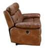 Delp Leatherette Motorized 3 Seater Recliner in Choco Brown Colour