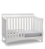 Bentley Solid Wood Cribs in White Colour with Convertible Bed