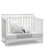 Bentley Solid Wood Cribs in White Colour with Convertible Bed