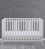 Solid Wood Cribs in White Colour with Convertible Bed