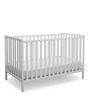 Solid Wood Cribs in White Colour with Convertible Bed