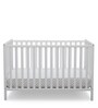 Solid Wood Cribs in White Colour with Convertible Bed