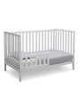 Solid Wood Cribs in White Colour with Convertible Bed