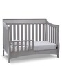 Solid Wood Cribs in Grey Colour with Convertible Bed