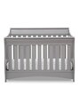 Solid Wood Cribs in Grey Colour with Convertible Bed