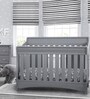 Solid Wood Cribs in Grey Colour with Convertible Bed