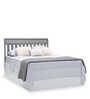 Solid Wood Cribs in Grey Colour with Convertible Bed