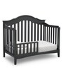 Farmhouse Solid Wood Crib in Grey Colour with Convertible Bed