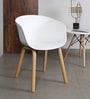 Delta Plastic Iconic Chair in White Colour