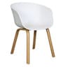 Delta Plastic Iconic Chair in White Colour