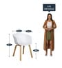 Delta Plastic Iconic Chair in White Colour