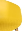 Delta Nordic Plastic Iconic Chairs in Yellow Colour