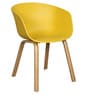 Delta Nordic Plastic Iconic Chairs in Yellow Colour