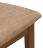 Delton Solid Wood 6 Seater Dining Set in Brown Finish