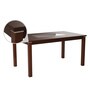 Delton Solid Wood 6 Seater Dining Set in Brown Finish