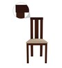 Delton Solid Wood 6 Seater Dining Set in Brown Finish