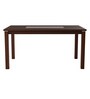 Delton Solid Wood 6 Seater Dining Set in Brown Finish