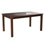 Delton Solid Wood 6 Seater Dining Set in Brown Finish