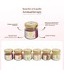 Set Of 6 Multicolor Wax Glass Jar Scented Candle Perfect For Gifting And Home Decoration