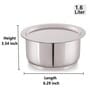 Deluxe Stainless Steel 1.6 Ltr Tope, Induction Friendly, Impact Bonded Tri-ply Bottom with Steel Lid