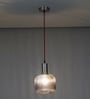 Demarius Blue Glass Single Light Hanging Pendant Light