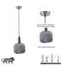 Demarius Blue Glass Single Light Hanging Pendant Light