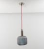Demarius Blue Glass Single Light Hanging Pendant Light