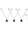 Demeanor Black Matt Metal V-Cluster Hanging Light