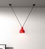 Demeanor Red Matt Metal V-Cluster Hanging Light