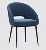 Den Dining Chair In Teal Blue Colour