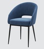 Den Dining Chair In Teal Blue Colour