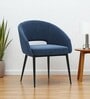 Den Dining Chair In Teal Blue Colour