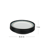 Denby Halo  Black & White Stoneware  4 Pcs Dinner Plate