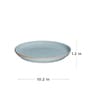 Denby Heritage  Light Blue Stoneware  1 Pc Dinner Plate