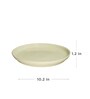 Denby Heritage  Light Yellow Stoneware  1 Pc Dinner Plate