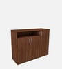 Denera Shoe Cabinet in Walnut Finish