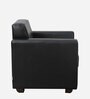 Denia Leatherette 1 Seater Sofa In Black Colour