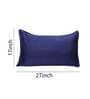 Blue Solid 210TC Jute 17 x 27 Inches Pillow Covers (Set of 2)
