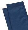 Denim Blue lightweight Satin Solids 5ft Light Filtering Rod Pocket Window Curtains (2 Pcs)