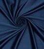 Denim Blue lightweight Satin Solids 5ft Light Filtering Rod Pocket Window Curtains (2 Pcs)