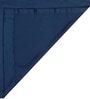 Denim Blue lightweight Satin Solids 7ft Light Filtering Rod Pocket Door Curtains (2 Pcs)