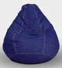 Denim XXXL Bean Bag Cover in Blue colour