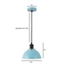Denmark Blue Matt Metal Hanging Light