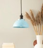 Denmark Blue Matt Metal Hanging Light