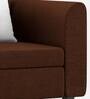 Denmark Fabric 1 Seater Sofa in Coffee Brown Colour